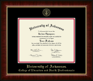 University of Arkansas diploma frame - Gold Embossed Diploma Frame in Murano