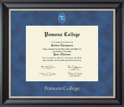 Pomona College diploma frame - Regal Edition Diploma Frame in Noir