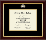 Harvey Mudd College Masterpiece Medallion Diploma Frame in Gallery