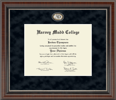 Harvey Mudd College diploma frame - Regal Edition Diploma Frame in Chateau