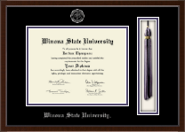 Winona State University Tassel Edition Diploma Frame in Delta