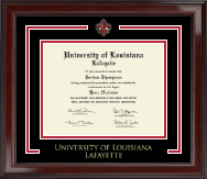 University of Louisiana Lafayette Spirit Medallion Diploma Frame in Encore