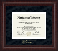 Northwestern University diploma frame - Gold Embossed Diploma Frame in Premier