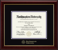 Northwestern University diploma frame - Gold Embossed Diploma Frame in Gallery