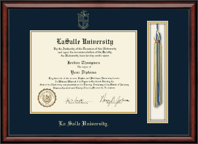La Salle University diploma frame - Tassel & Cord Diploma Frame in Southport