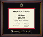 University of Cincinnati diploma frame - Gold Embossed Diploma Frame in Regency Gold
