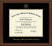 University of Maryland, Baltimore County Gold Embossed Diploma Frame in Austin
