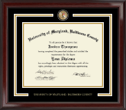 University of Maryland, Baltimore County diploma frame - Showcase Edition Diploma Frame in Encore