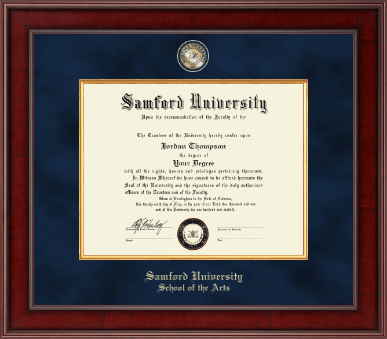 Samford University diploma frame - Presidential Masterpiece Diploma Frame in Jefferson