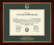 Dartmouth College Gold Embossed Diploma Frame in Murano