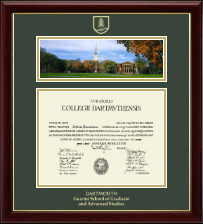 Dartmouth College diploma frame - Campus Scene Diploma Frame in Gallery