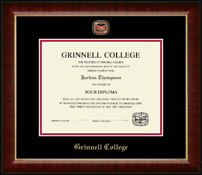 Grinnell College diploma frame - Masterpiece Medallion Diploma Frame in Murano