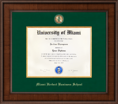 University of Miami diploma frame - Presidential Masterpiece Diploma Frame in Madison