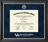 University at Buffalo Regal Edition Diploma Frame in Noir