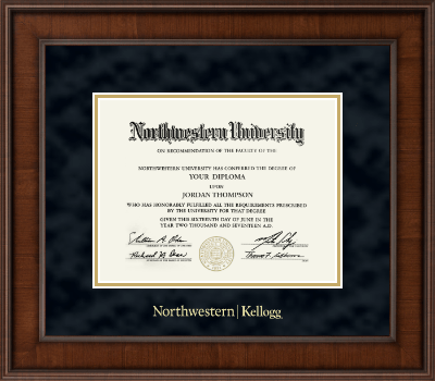 Northwestern University diploma frame - Gold Embossed Diploma Frame in Madison