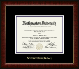 Gold Embossed Diploma Frame