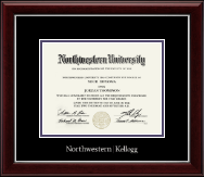 Northwestern University diploma frame - Silver Embossed Diploma Frame in Gallery Silver