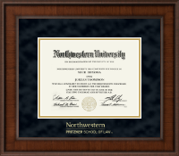 Northwestern University Gold Embossed Diploma Frame in Madison
