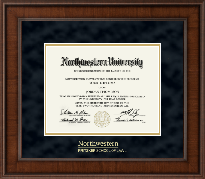 Northwestern University diploma frame - Gold Embossed Diploma Frame in Madison