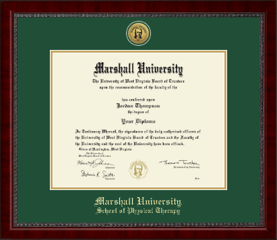 Marshall University diploma frame - Gold Engraved Medallion Diploma Frame in Sutton