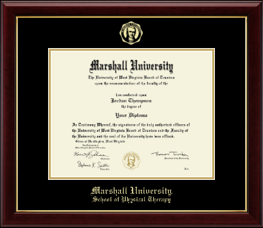 Marshall University diploma frame - Gold Embossed Diploma Frame in Gallery