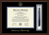 University of Pittsburgh at Bradford Tassel Edition Diploma Frame in Delta