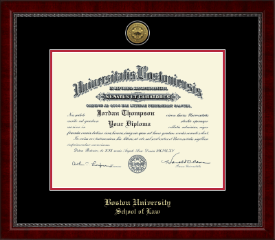 Boston University diploma frame - Gold Engraved Medallion Diploma Frame in Sutton