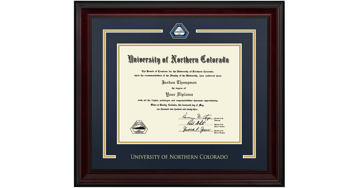 Showcase Edition Diploma Frame in Encore University of Northern ...