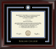 Rollins College Showcase Edition Diploma Frame in Encore