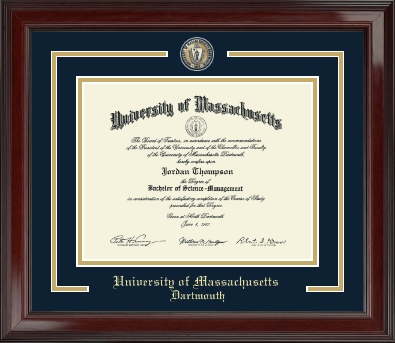 University of Massachusetts Dartmouth diploma frame - Showcase Diploma Frame in Encore