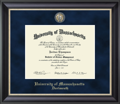 University of Massachusetts Dartmouth diploma frame - Regal Diploma Frame in Noir