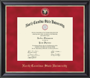 North Carolina State University Regal Edition Diploma Frame in Noir