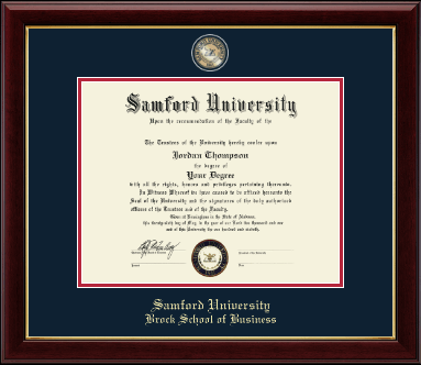Samford University diploma frame - Masterpiece Medallion Diploma Frame in Gallery