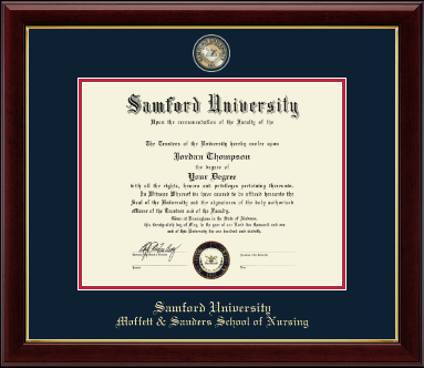 Samford University diploma frame - Masterpiece Medallion Diploma Frame in Gallery