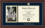Samford University diploma frame - Campus Scene Masterpiece Diploma Frame in Chateau