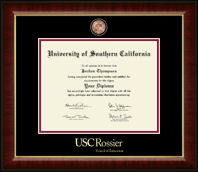 University of Southern California diploma frame - Masterpiece Medallion Diploma Frame in Murano
