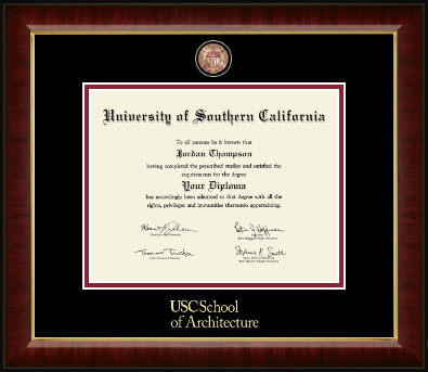 University of Southern California diploma frame - Masterpiece Medallion Diploma Frame in Murano