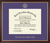 East Carolina University diploma frame - Gold Embossed Diploma Frame in Studio Gold