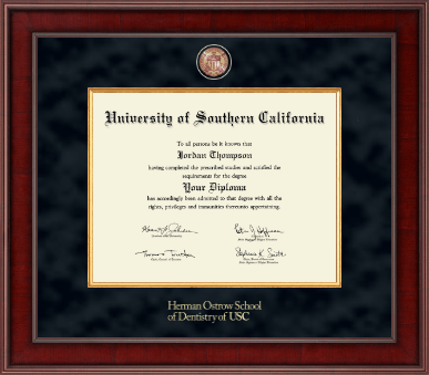 University of Southern California diploma frame - Presidential Masterpiece Diploma Frame in Jefferson