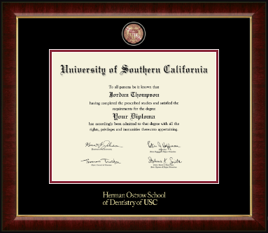 University of Southern California diploma frame - Masterpiece Medallion Diploma Frame in Murano