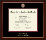 University of Southern California diploma frame - Masterpiece Medallion Diploma Frame in Murano