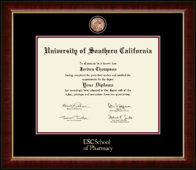 University of Southern California diploma frame - Masterpiece Medallion Diploma Frame in Murano