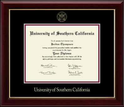 University of Southern California diploma frame - Gold Embossed Diploma Frame in Gallery