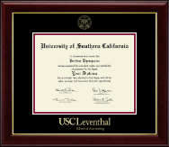 University of Southern California diploma frame - Gold Embossed Diploma Frame in Gallery