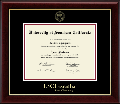 University of Southern California diploma frame - Gold Embossed Diploma Frame in Gallery