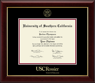 University of Southern California diploma frame - Gold Embossed Diploma Frame in Gallery