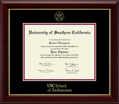 University of Southern California diploma frame - Gold Embossed Diploma Frame in Gallery