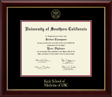 University of Southern California diploma frame - Gold Embossed Diploma Frame in Gallery