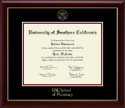 University of Southern California diploma frame - Gold Embossed Diploma Frame in Gallery