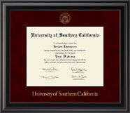 University of Southern California Gold Embossed Diploma Frame in Midnight